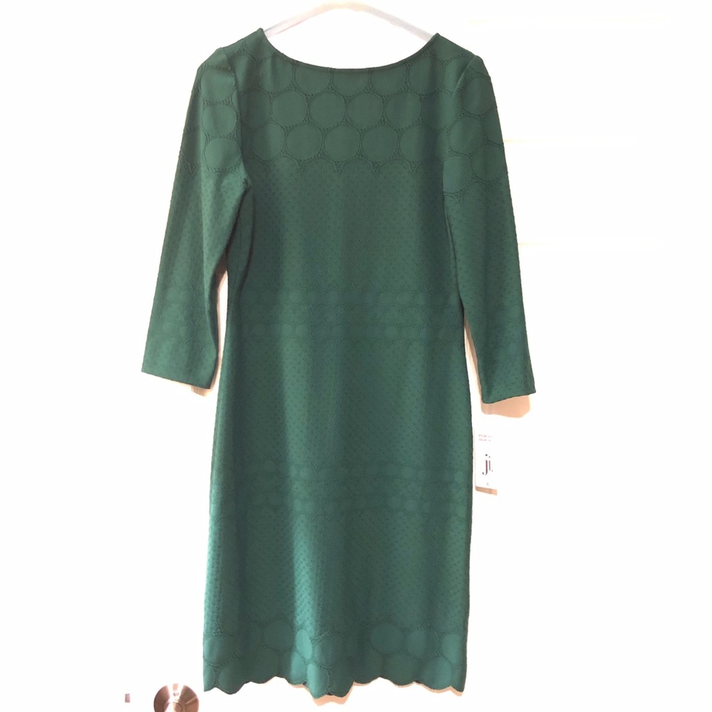 NWT - Eyelet Sheath Dress Emerald